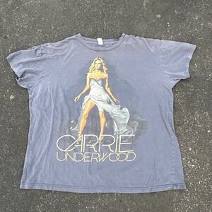 Carrie Underwood Blown Away Tour Concert T-Shirt Womens XL Gray Country Music T